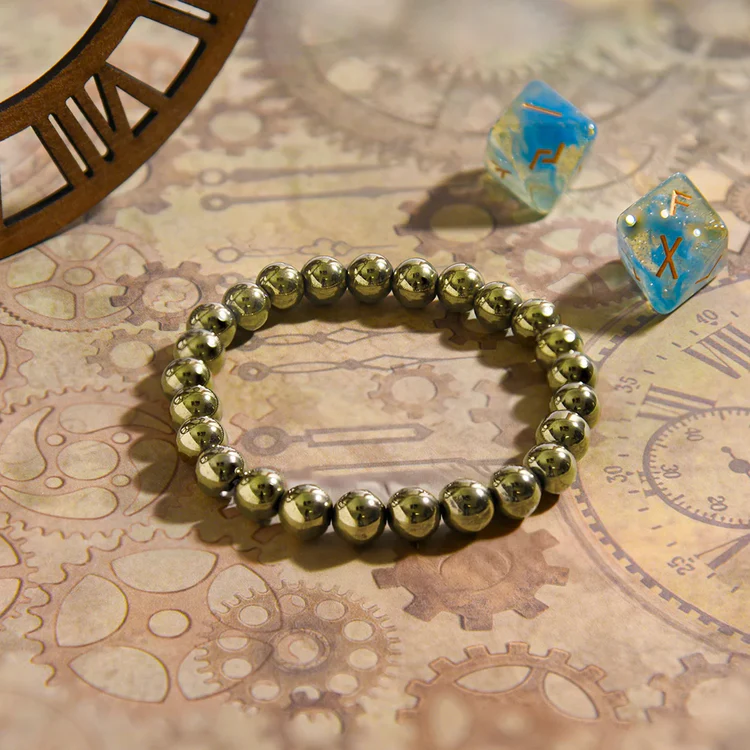 Astitva - Gold pyrite Money Bracelet – Manifest Wealth, Opportunities & Financial Flow 💸✨🌠