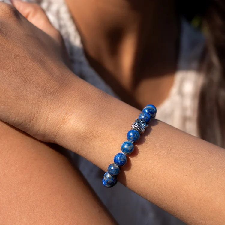 Astitva - Focus & Wisdom Lapis Bracelet – For Students, Learners & Achievers 📚🧠🔵