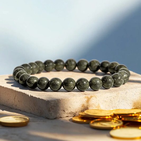 Astitva -Raw Pyrite Power Bracelet – Attract Wealth, Confidence & Protection 💰✨